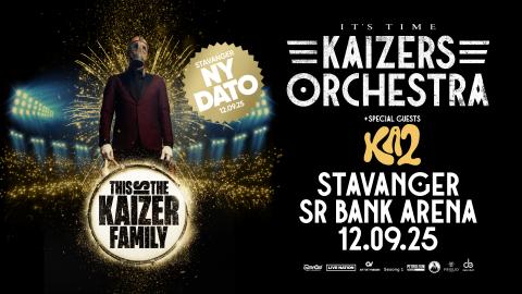 Kaizers Orchestra blir nødt til å flytte konserten på SR-Bank Arena i 2025